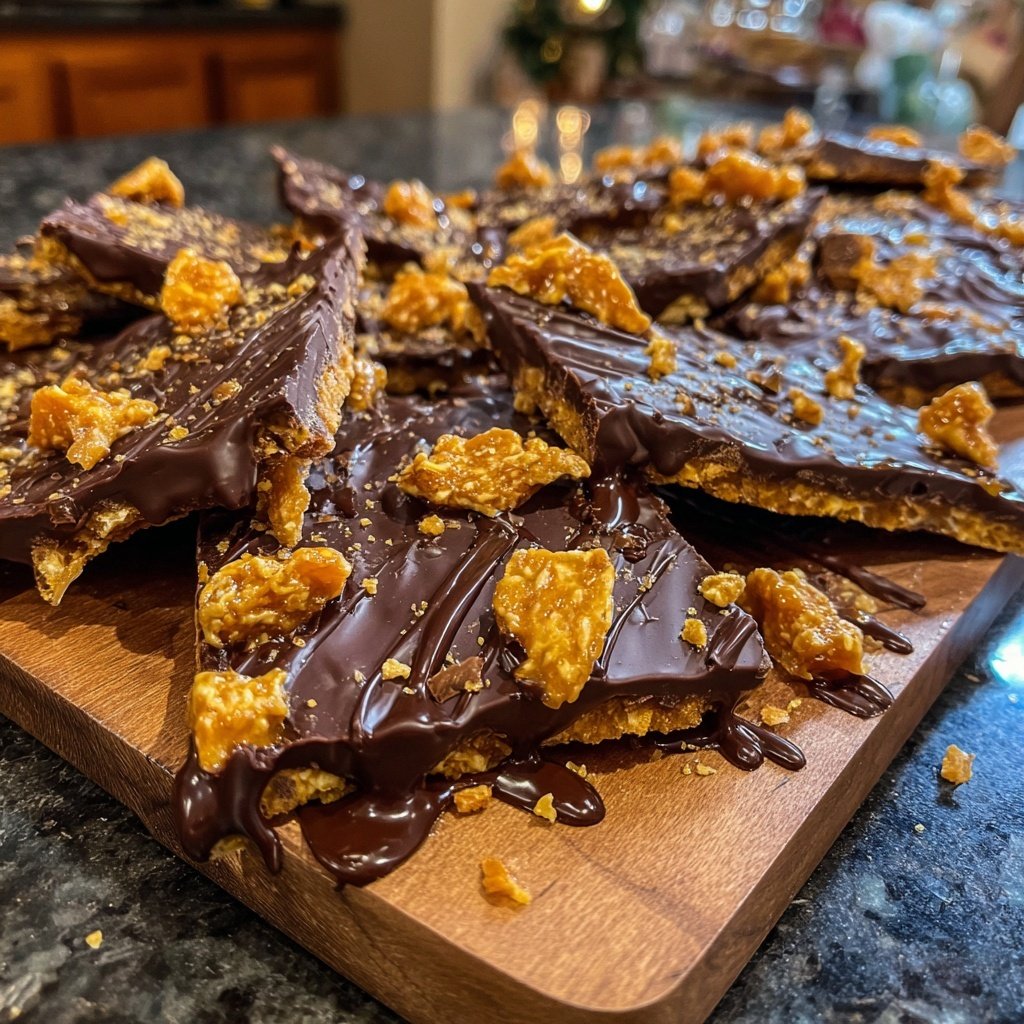 Chocolate Honeycomb Bars