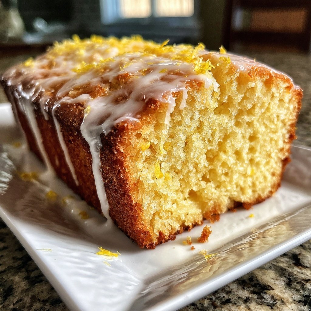 Cottage Cheese Lemon Loaf
