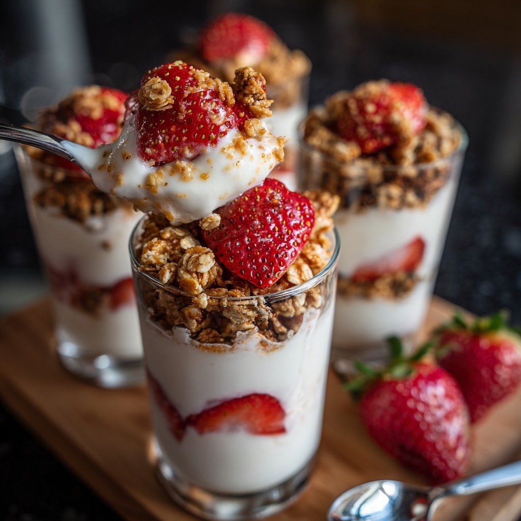 Strawberry Yogurt Breakfast Cups
