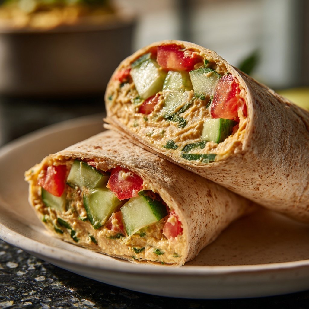 Healthy Lunch Chickpea Wraps