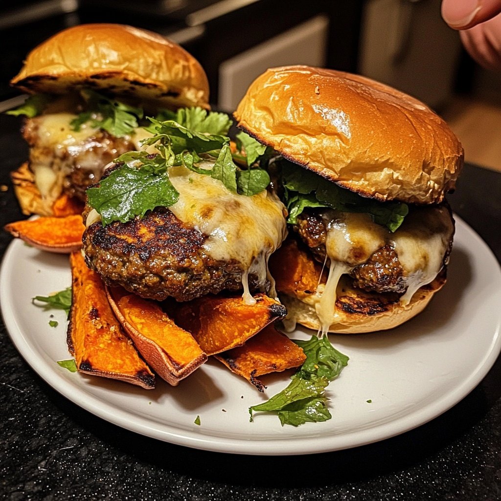Sliders with Roasted Sweet Potato