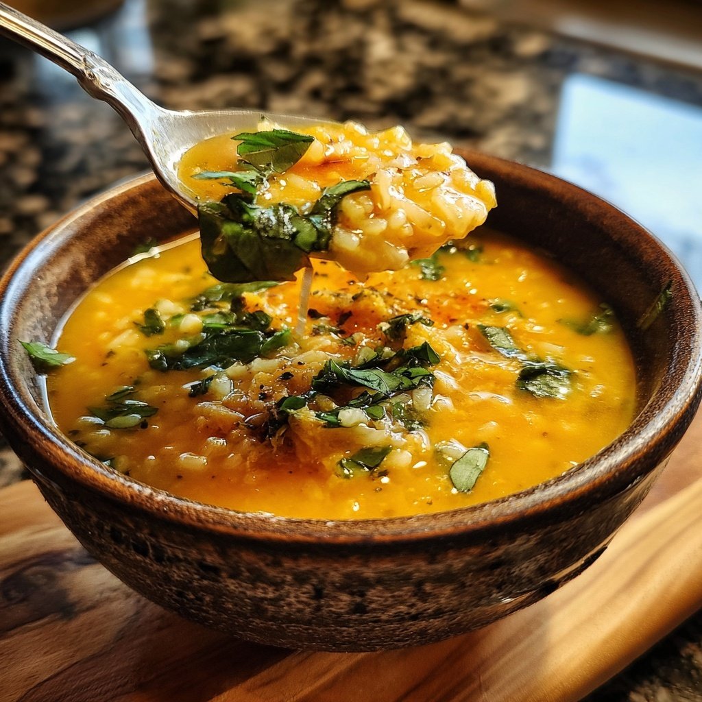 Spring Lemon Rice Soup