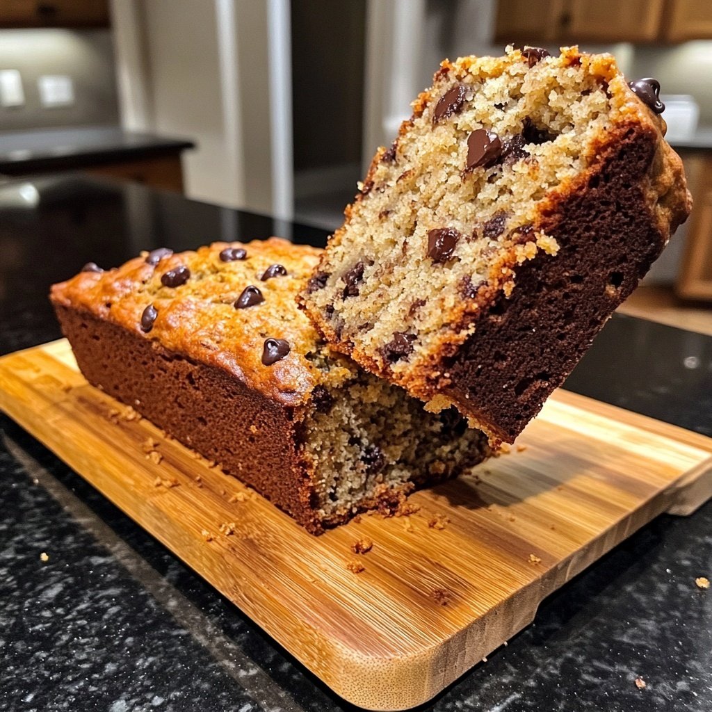 Banana Bread with Mini Chocolate Chips Recipe