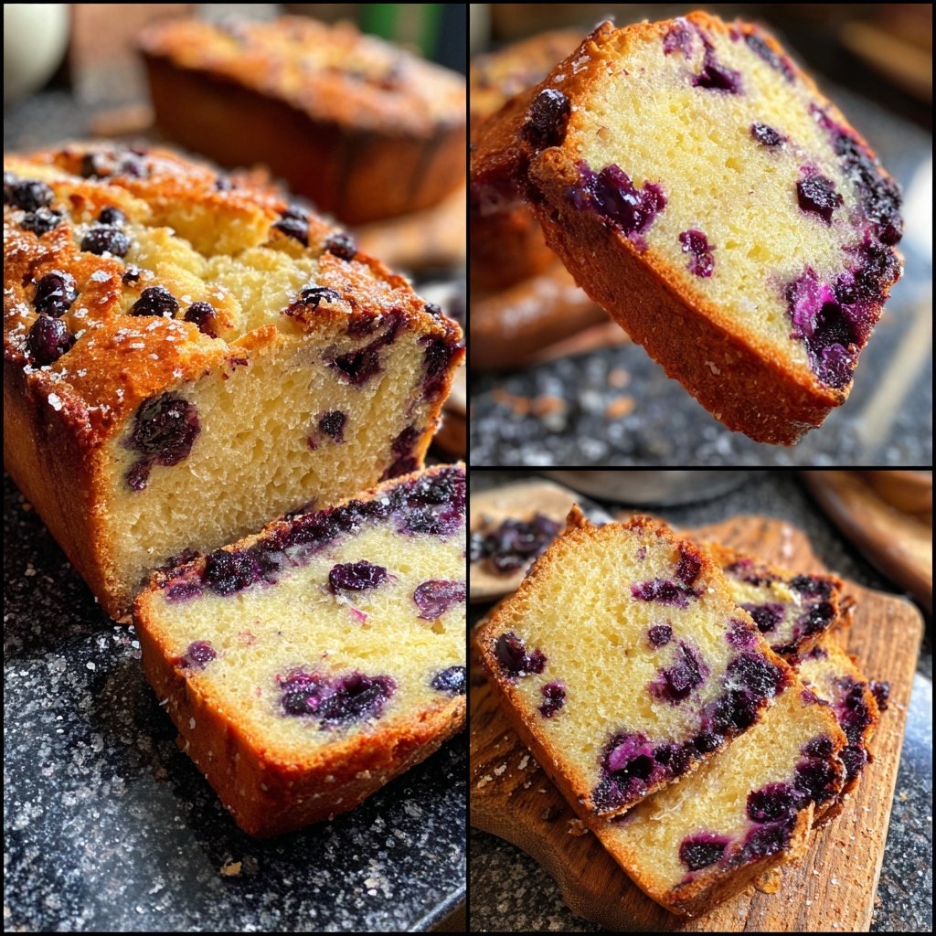 Blueberry Lemon Toasted Bread
