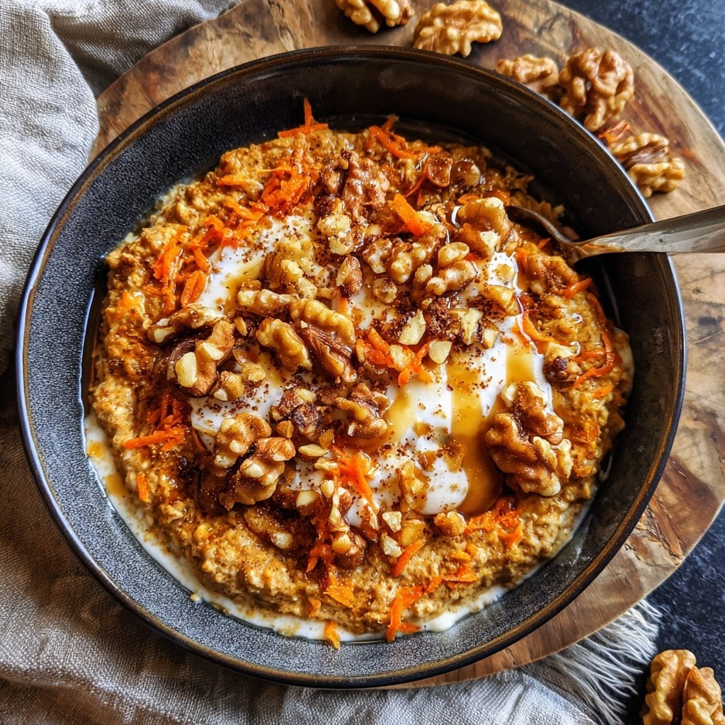 Carrot Cake Breakfast Oatmeal