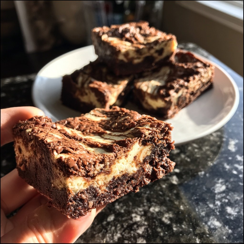 Cottage Cheese Brownies with Cinnamon