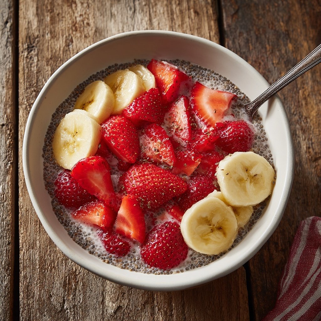 Strawberry Banana Chia Bowls