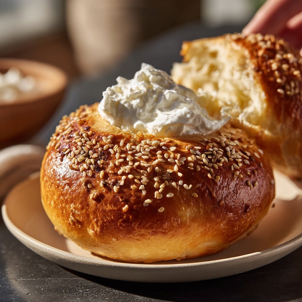 Protein Bagels With Greek Yogurt Dough