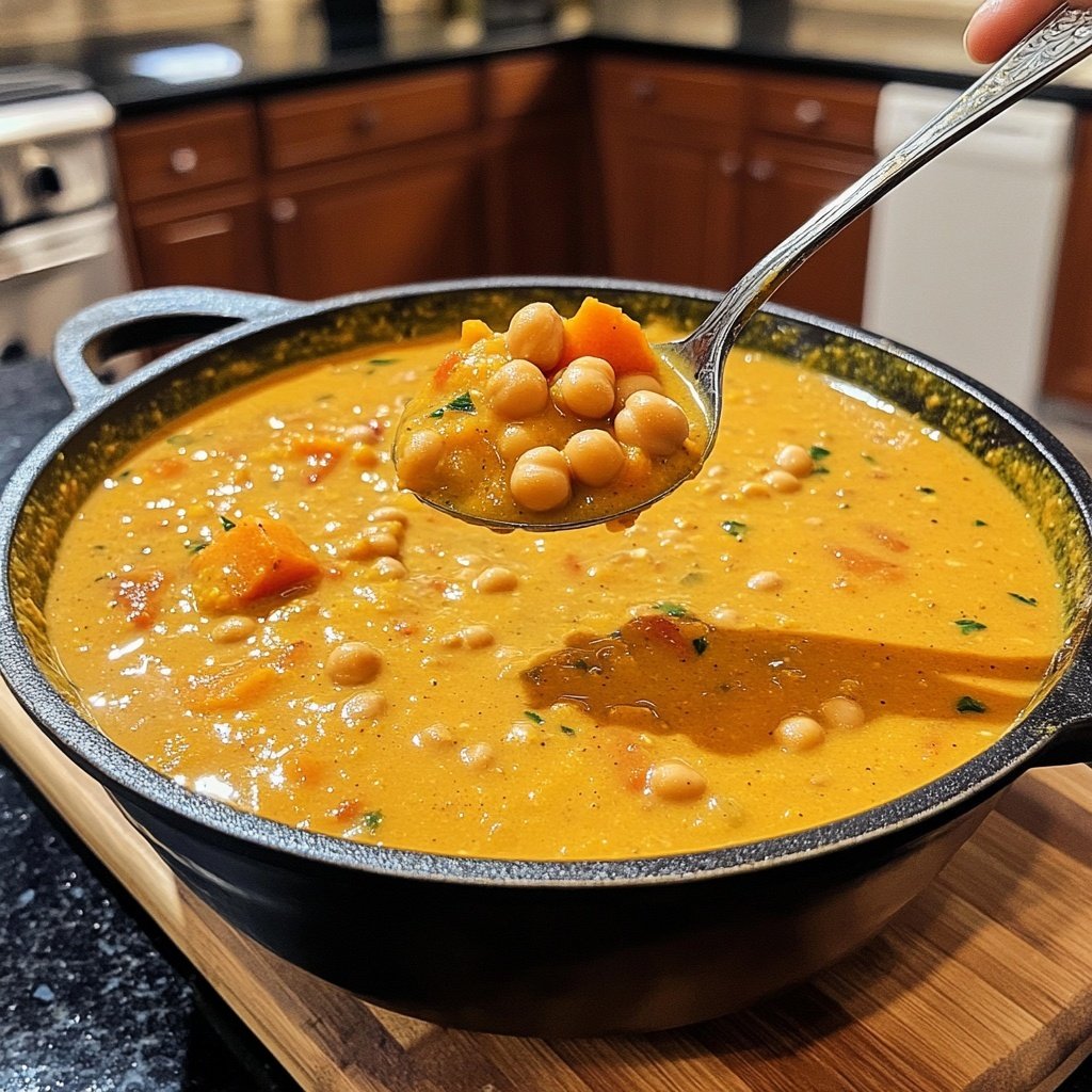 Jamaican Pumpkin Chickpea Soup