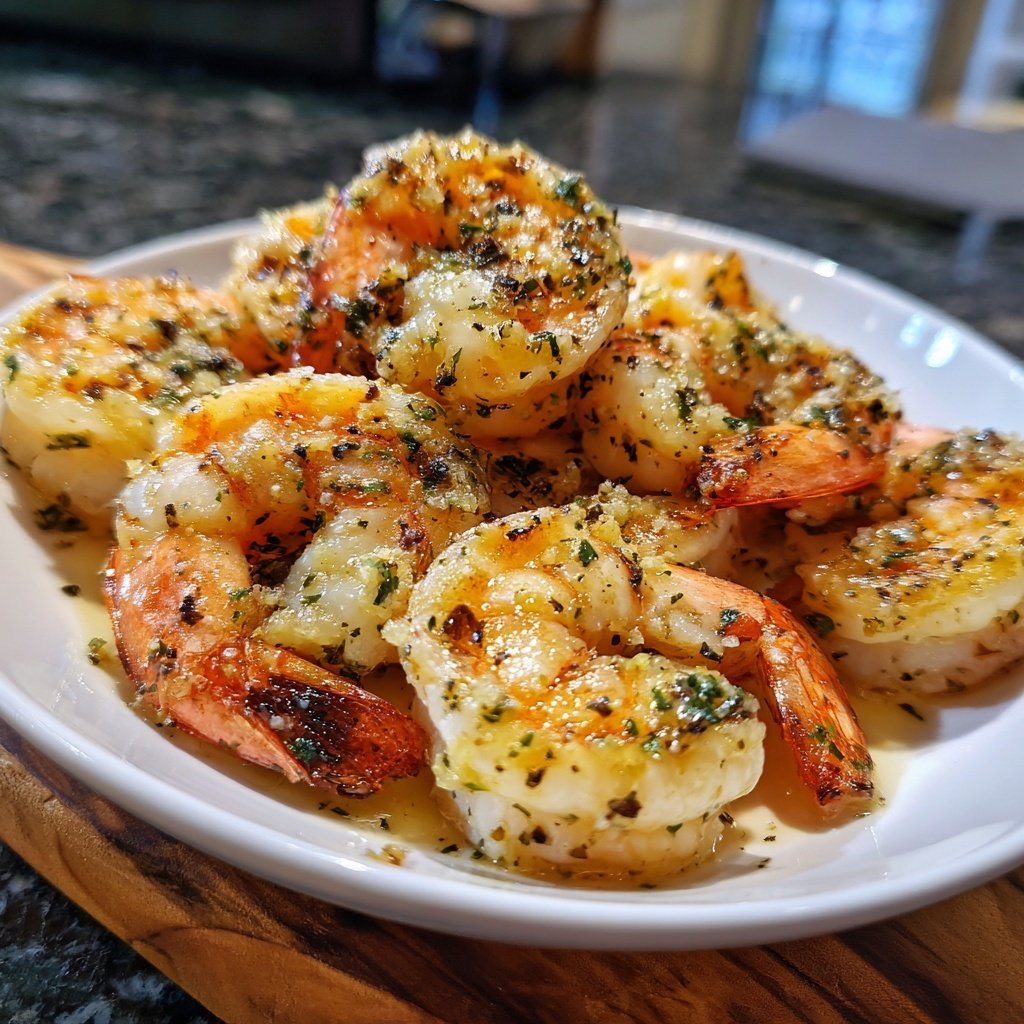 Garlic Butter Shrimp with White Wine