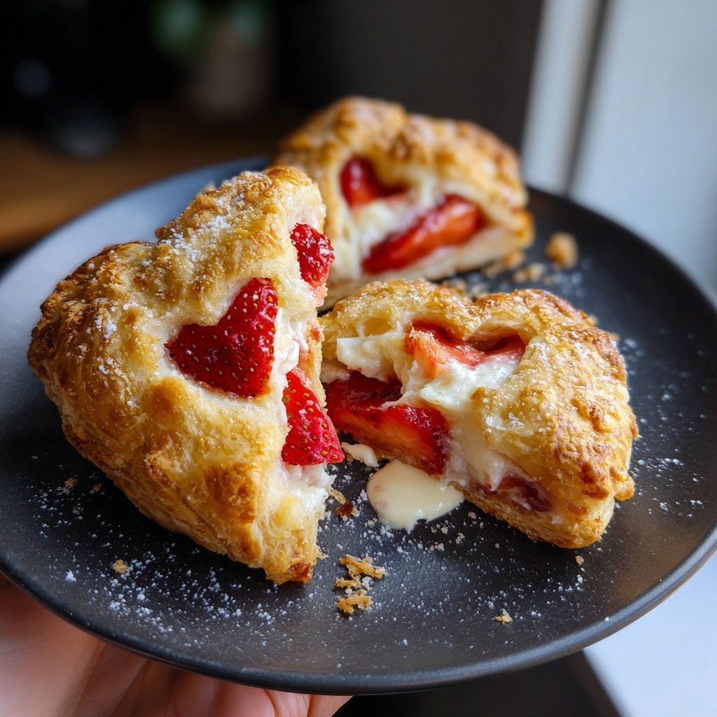 Valentines Snacks Mini Puff Pastries