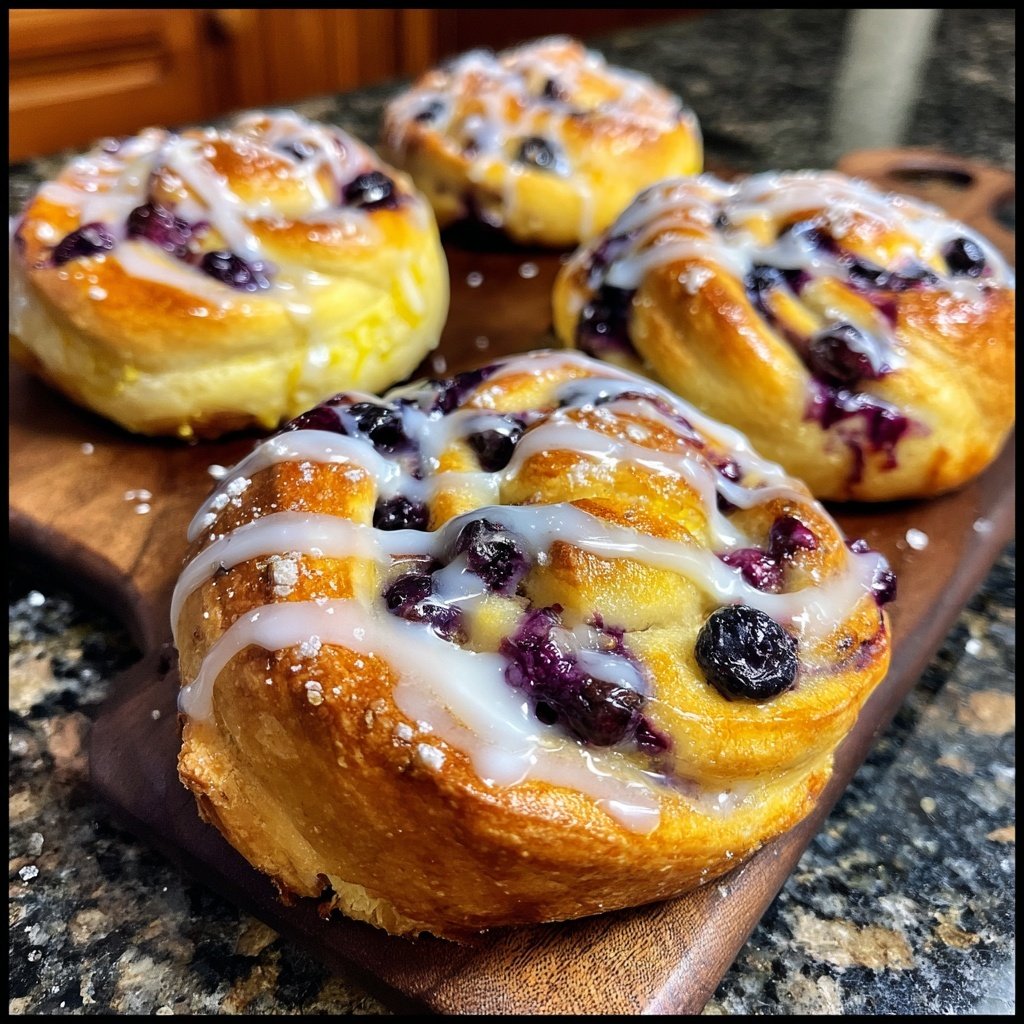 Blueberry Lemon Breakfast Rolls