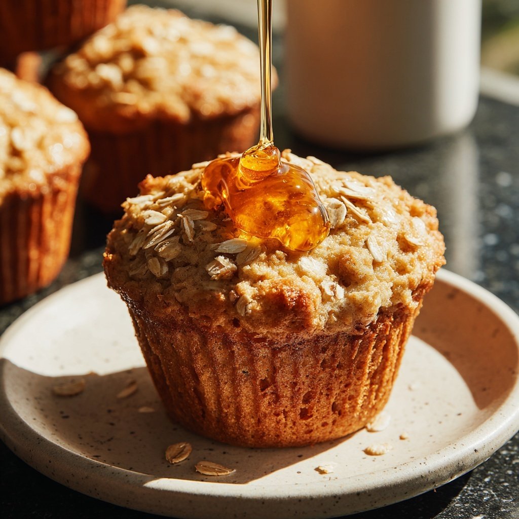 Healthy Oatmeal Muffins With Honey